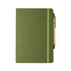 CADERNETA FIBRA DE ARROZ COM CANETA