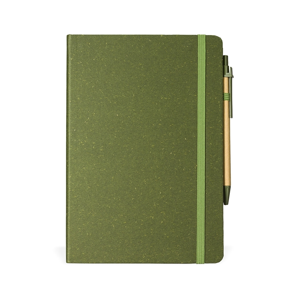 CADERNETA FIBRA DE ARROZ COM CANETA