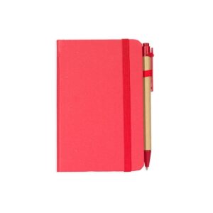 CADERNETA PALHA DE TRIGO COM CANETA