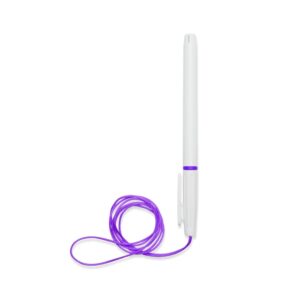 CANETA PLÁSTICA COM CORDÃO