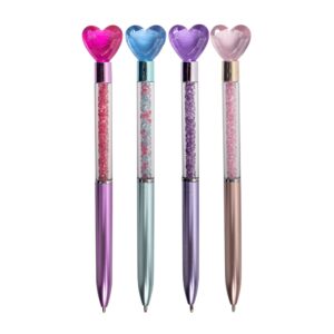CANETA CORAÇÃO COM STRASS