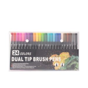 KIT CANETINHAS PONTA DUPLA 24 CORES