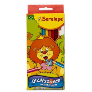 LÁPIS 12 CORES SERELEPE