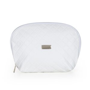 NECESSAIRE DE COURO SINTÉTICO MATELASSÊ