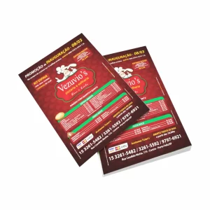 Panfleto em Couche 90g 280X400MM 1000 unidades Panfleto em Couche 90g 280X400MM 1000 unidades