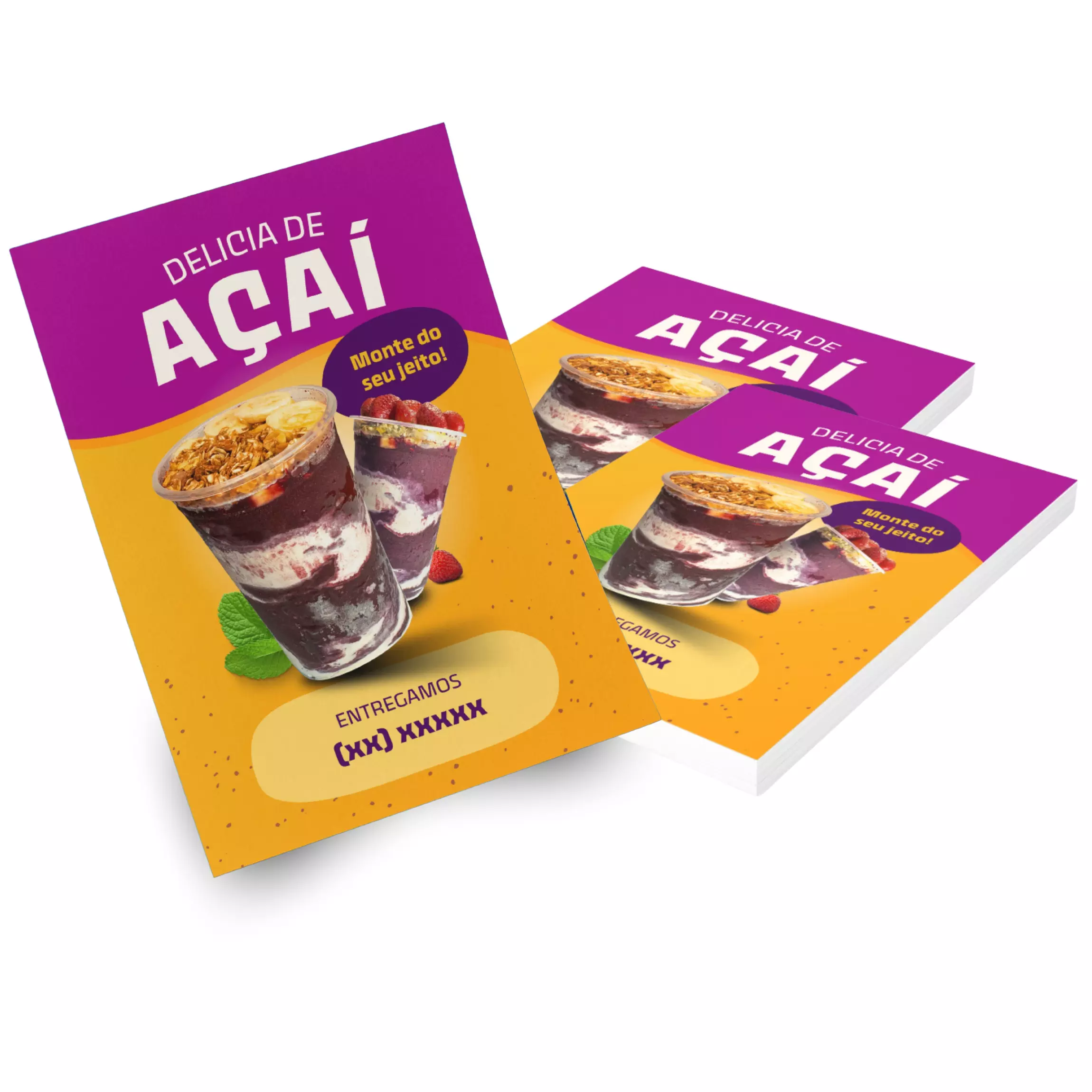 Panfleto em Couche 90g 300X420MM 500 unidades