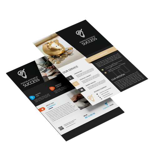 Panfleto em Couche 90g 140X200MM 500 unidades