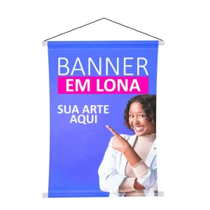Banner em Lona 4×0 Tamanho 200X400MM