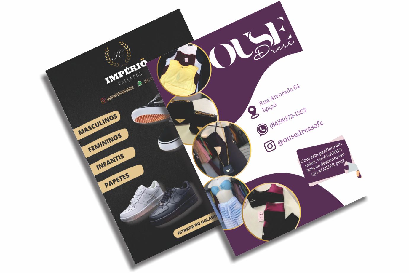 Panfleto em Couche 90g 100X140MM 1000 unidades