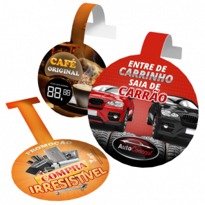 Wobbler Promocional 4×0 100 unidades