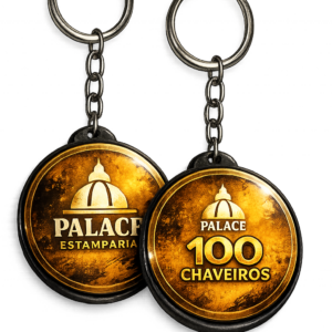 Botton Chaveiro Dupla Face Personalizado 35mm – 100 unidades