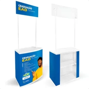 Balcão Stand Personalizado tamanho 640x2150mm modelo Alfa