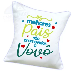 Almofada Personalizada 100% poliéster Tamanho 40x40cm com 5 unidades