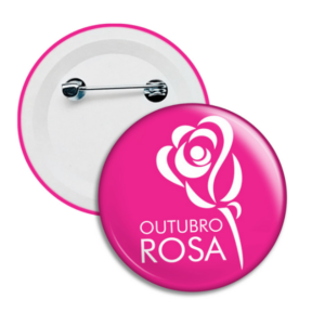 Botton Personalizado Redondo 55mm com Alfinete – 100 unidades
