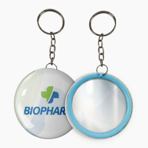 Botton Espelho Chaveiro Personalizado 55mm – 50 unidades