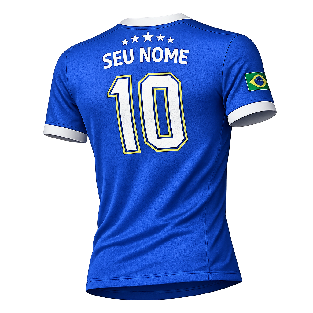 Camiseta Personalizada COPA Tradicional Manga Curta Azul