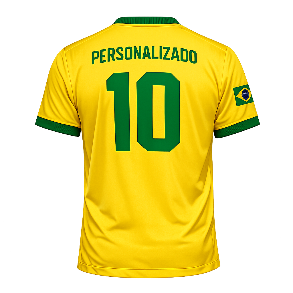 Camiseta Personalizada COPA Tradicional Manga Curta Amarela