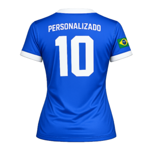 Camiseta Personalizada COPA Babylook Manga Curta Azul Camiseta Personalizada COPA Babylook Manga Curta Azul