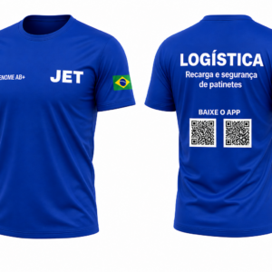 Kit c/5 Camiseta Charger Manga Curta S/ Ref e Nome Personalizado