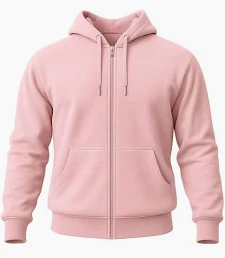 Moletom Canguru com Ziper Personalizado — 50% Algodão / 50% Poliéster